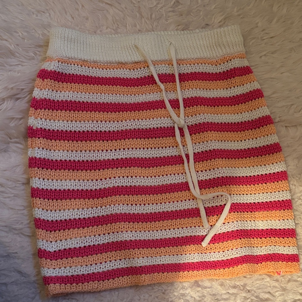 Striped Knit Skirt